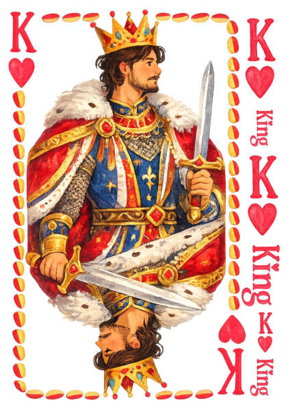 Bügelbild King